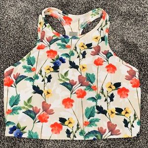 Fabletics crop top with built in bra